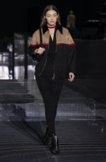 GIGI HADID at Burberry Autumn/Winter 2020 Show at London Fashion Week 02/17/2020