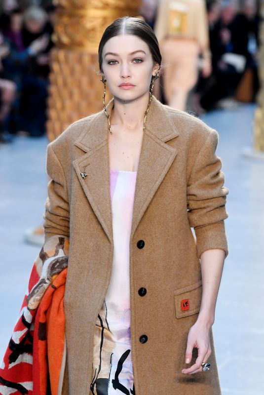 GIGI HADID at Chloe Runway Show at Paris Fashion Week 02/27/2020