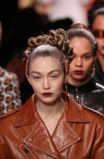 GIGI HADID at Fendi Runway Show at Milan Fashion Week 02/20/2020