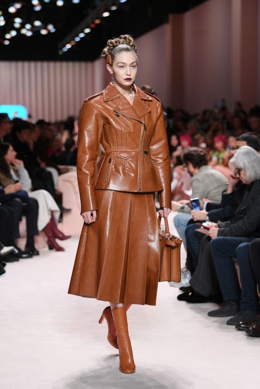 GIGI HADID at Fendi Runway Show at Milan Fashion Week 02/20/2020