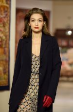 GIGI HADID at Lanvin Fall/Winter 2020 Fashion Show in Paris 02/26/2020