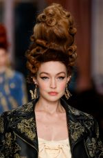 GIGI HADID at Moschino Runway Show at Milan Fashion Week 02/21/2020