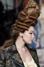 GIGI HADID at Moschino Runway Show at Milan Fashion Week 02/21/2020