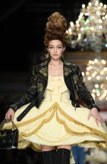 GIGI HADID at Moschino Runway Show at Milan Fashion Week 02/21/2020