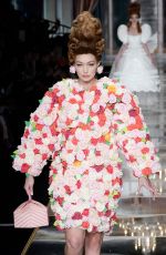 GIGI HADID at Moschino Runway Show at Milan Fashion Week 02/21/2020