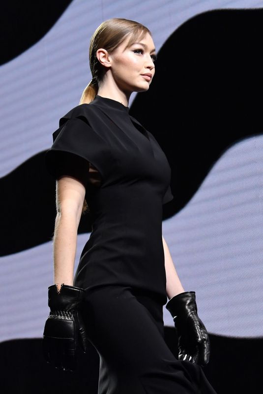 GIGI HADID at Versace Fashion Show at Milan Fashion Week 02/21/2020