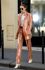 GIGI HADID Leaves Chanel Office in Paris 02/25/2020