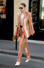 GIGI HADID Leaves Chanel Office in Paris 02/25/2020