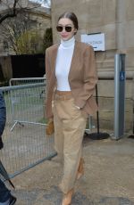 GIGI HADID Leaves Chloe Fashion Show at PFW in Paris 02/27/2020