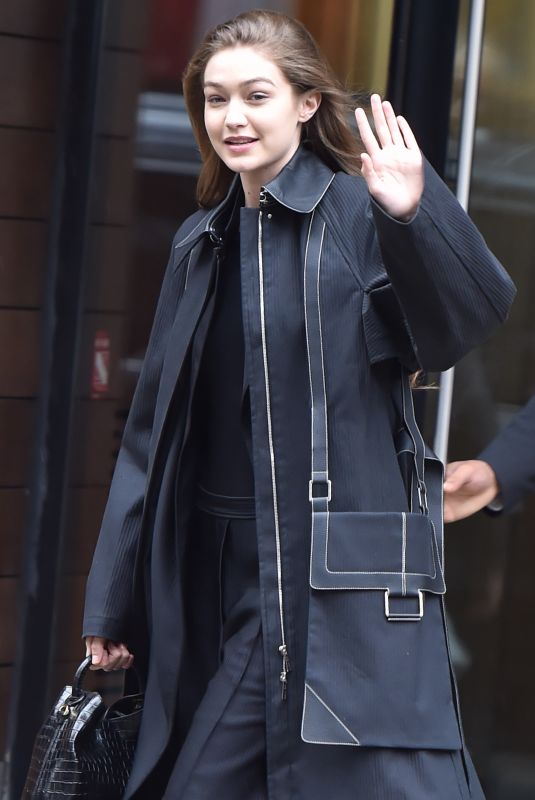 GIGI HADID Leaves Her Apartment in New York 02/10/2020
