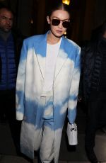 GIGI HADID Leaves LVHM Offices in Paris 02/27/2020
