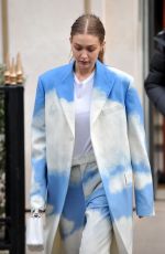 GIGI HADID Leaves LVHM Offices in Paris 02/27/2020