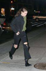 GIGI HADID Night Out in New York 02/09/2020