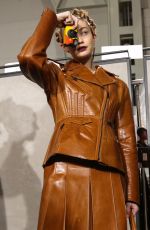 GIGI HADID on the Backstage of Fendi Fashion Show in Milan 02/20/2020