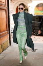 GIGI HADID Out and About in Milan 02/21/2020