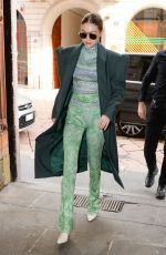 GIGI HADID Out and About in Milan 02/21/2020