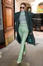 GIGI HADID Out and About in Milan 02/21/2020