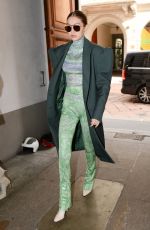 GIGI HADID Out and About in Milan 02/21/2020