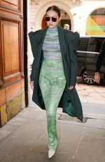 GIGI HADID Out and About in Milan 02/21/2020