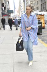 GIGI HADID Out and About in New York 02/05/2020