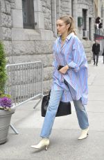 GIGI HADID Out and About in New York 02/05/2020