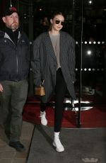 GIGI HADID Out for Dinner in Paris 02/28/2020