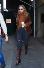 GIGI HADID Out in New York 02/12/2020