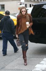 GIGI HADID Out in New York 02/12/2020