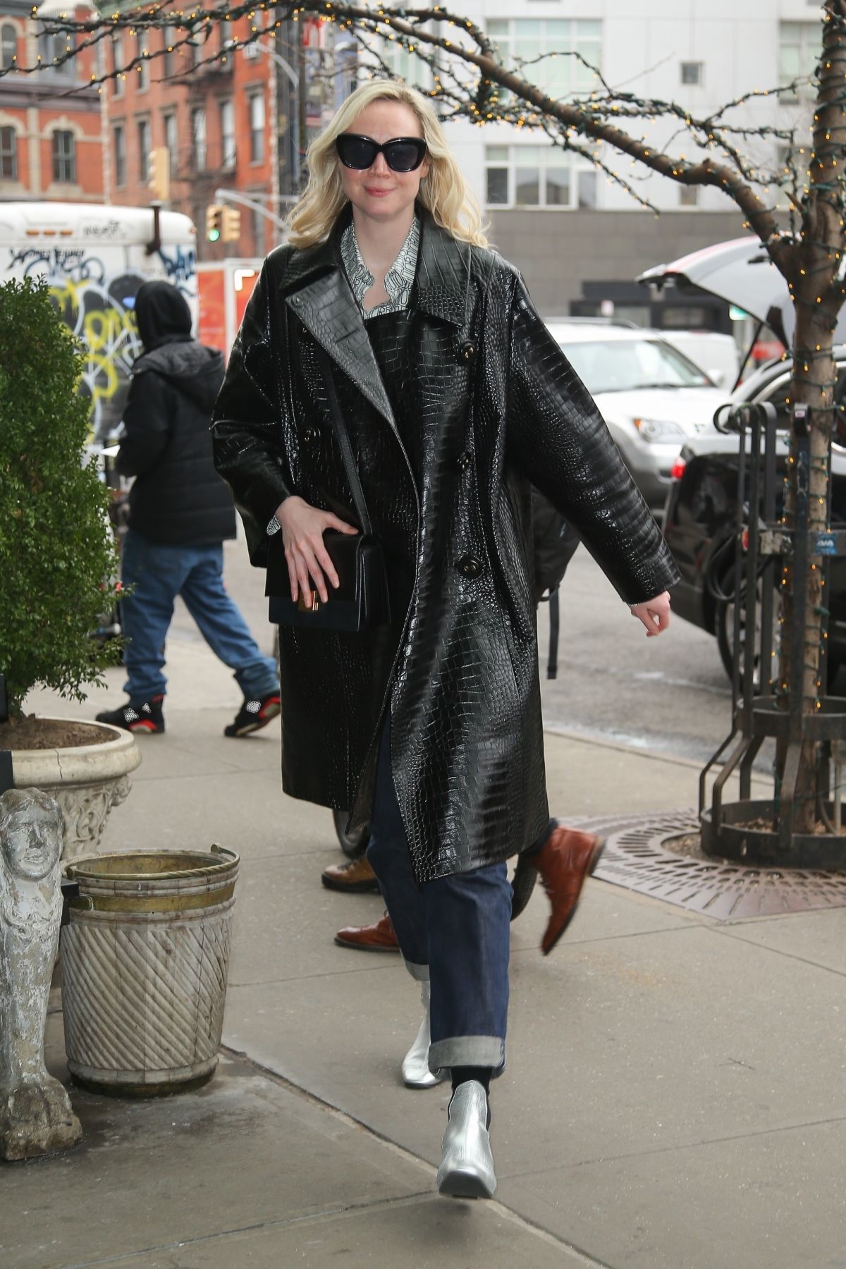 GWENDOLINE CHRISTIE Out and About in New York 02/04/2020 – HawtCelebs