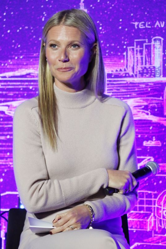 GWYNETH PALTROW Host Panel Discussion with Dr. Erel Margalit in New York 02/03/2020