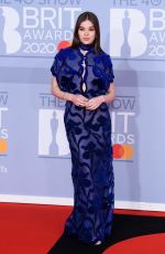 HAILEE STEINFELD at Brit Awards 2020 in London 02/18/2020