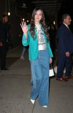HAILEE STEINFELD Leaves Late Show with Stephen Colbert in New York 02/24/2020