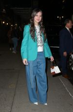 HAILEE STEINFELD Leaves Late Show with Stephen Colbert in New York 02/24/2020