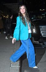 HAILEE STEINFELD Leaves Late Show with Stephen Colbert in New York 02/24/2020