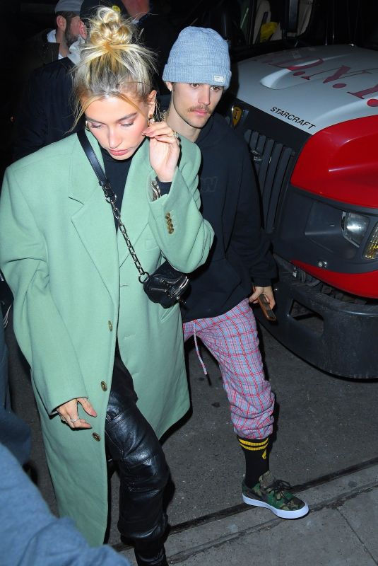 HAILEY and Justin BIEBER Arrives at STK in New York 02/08/2020