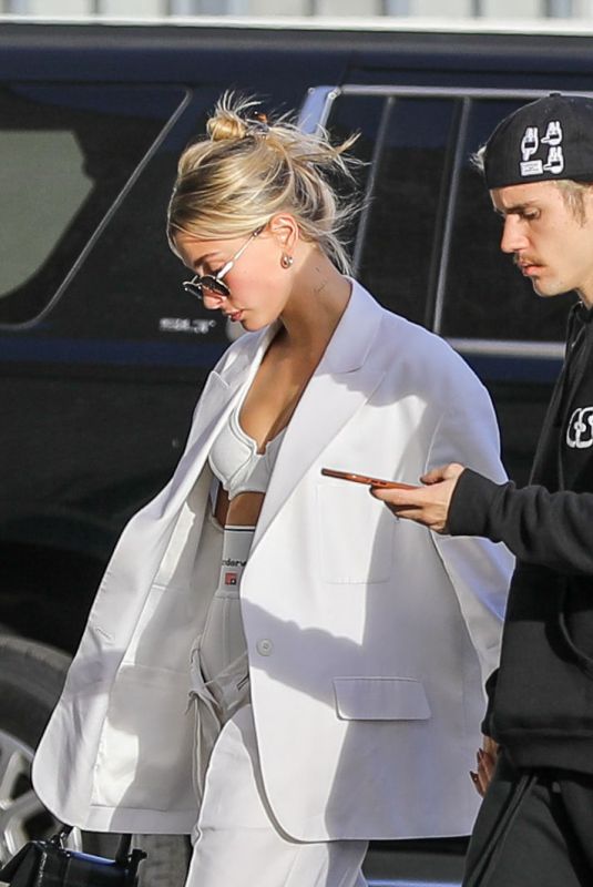 HAILEY and Justin BIEBER Out in Hollywood 01/31/2020