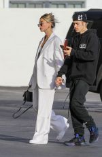 HAILEY and Justin BIEBER Out in Hollywood 01/31/2020
