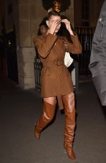 HAILEY BIEBER Arrives at Ferdi Restaurant in Paris 02/26/2020