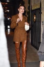 HAILEY BIEBER Arrives at Ferdi Restaurant in Paris 02/26/2020