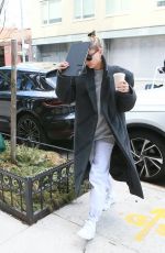 HAILEY BIEBER Arrives at Her Apartment in New York 02/28/2020
