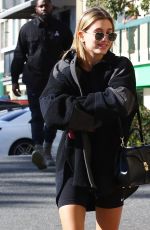 HAILEY BIEBER Arrives at Pilates Class in West Hollywood 02/03/2020