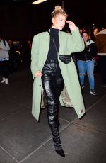 HAILEY BIEBER Arrives at Saturday Night Live in New York 02/08/2020