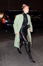 HAILEY BIEBER Arrives at Saturday Night Live in New York 02/08/2020
