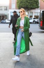 HAILEY BIEBER at South Beverly Grill in Beverly Hills 02/18/2020
