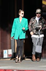 HAILEY BIEBER at South Beverly Grill in Hollywood 02/11/2020