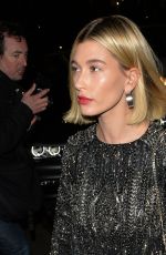 HAILEY BIEBER Heading to YSL Exhibition in Paris 02/27/2020