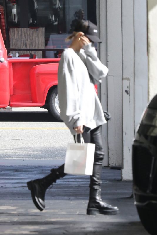 HAILEY BIEBER Leaves a Spa in Los Angeles 02/18/2020