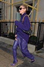 HAILEY BIEBER Leaves Balenciaga Store in Paris 02/26/2020