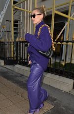 HAILEY BIEBER Leaves Balenciaga Store in Paris 02/26/2020