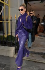 HAILEY BIEBER Leaves Balenciaga Store in Paris 02/26/2020